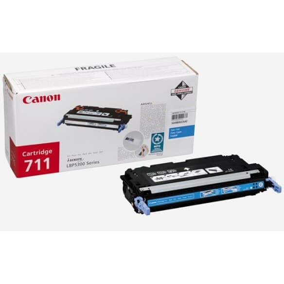 Canon 711 C cartouche de toner cyan d'origine 6000 pages pour MF9220CDN / MF9280CDN / LBP5360 - 1659B002