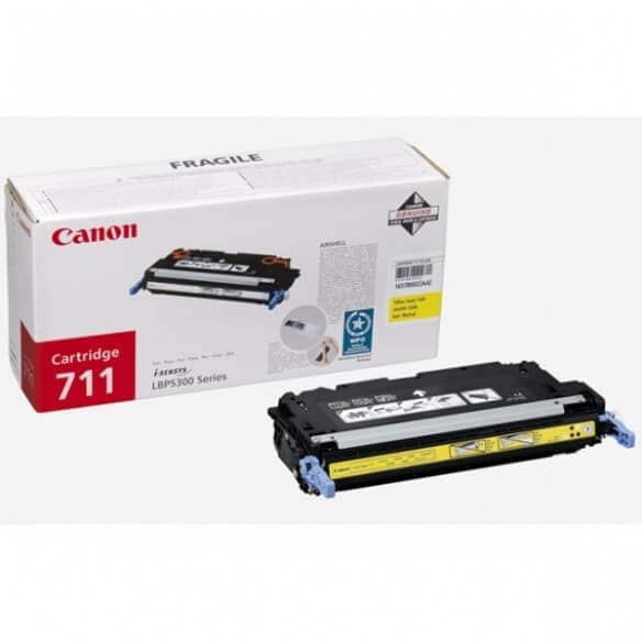 Canon 711 Y cartouche de toner jaune d'origine 6000 pages pour MF9220CDN / MF9280CDN / LBP5360 - 1657B002