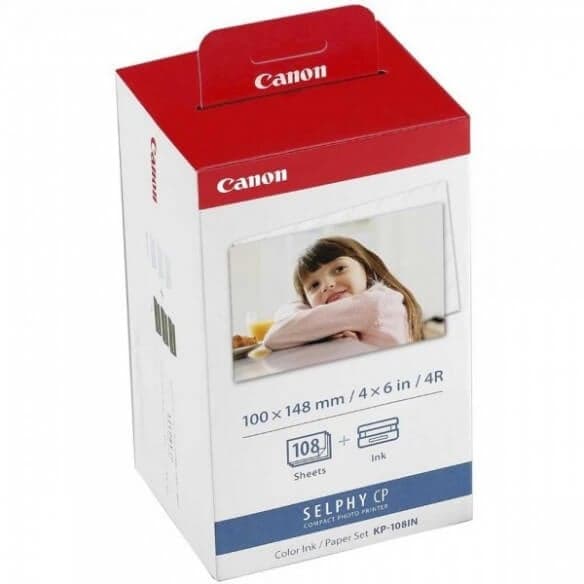 Canon KP-108IN cartouche de toner trois couleur d'origine + kit papier - 36 Pages - 3115B001