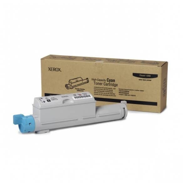 Xerox cartouche toner d'origine cyan Grande capacit&eacute;, Phaser 6360 - 106R01218