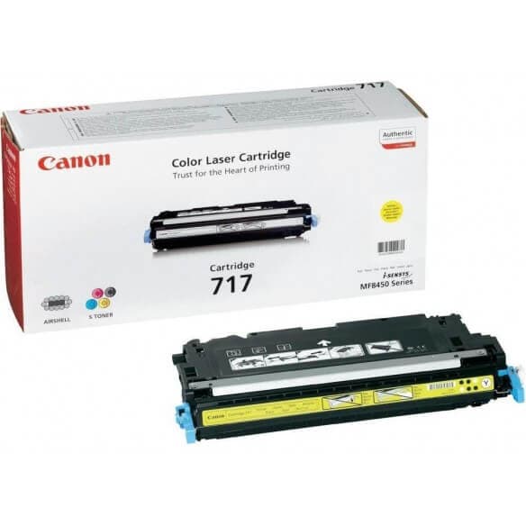 Canon 717 cartouche de toner jaune d'origine 4000 pages pour MF8450 - 2575B002