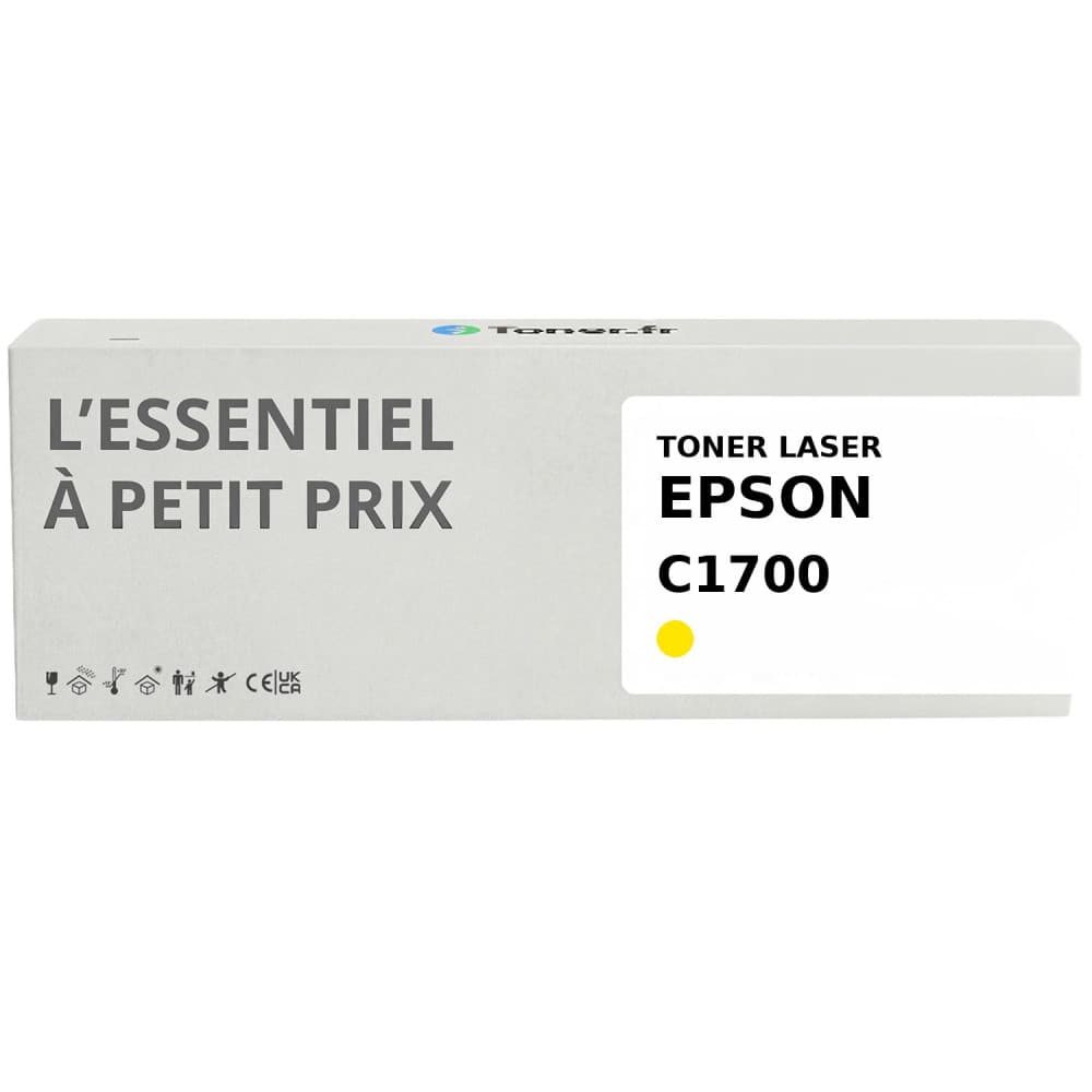 Toner compatible Epson C1700 Jaune