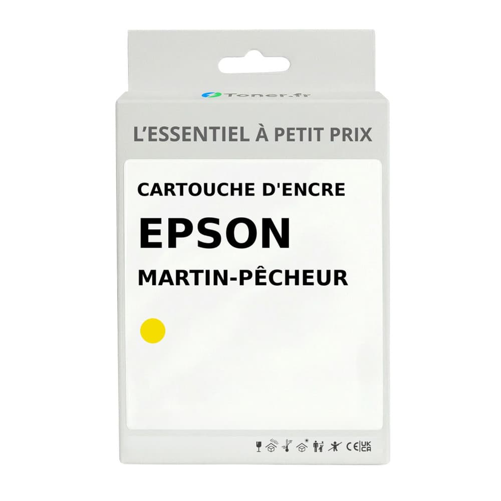 Cartouche d'encre compatible Epson Martin-pêcheur Jaune