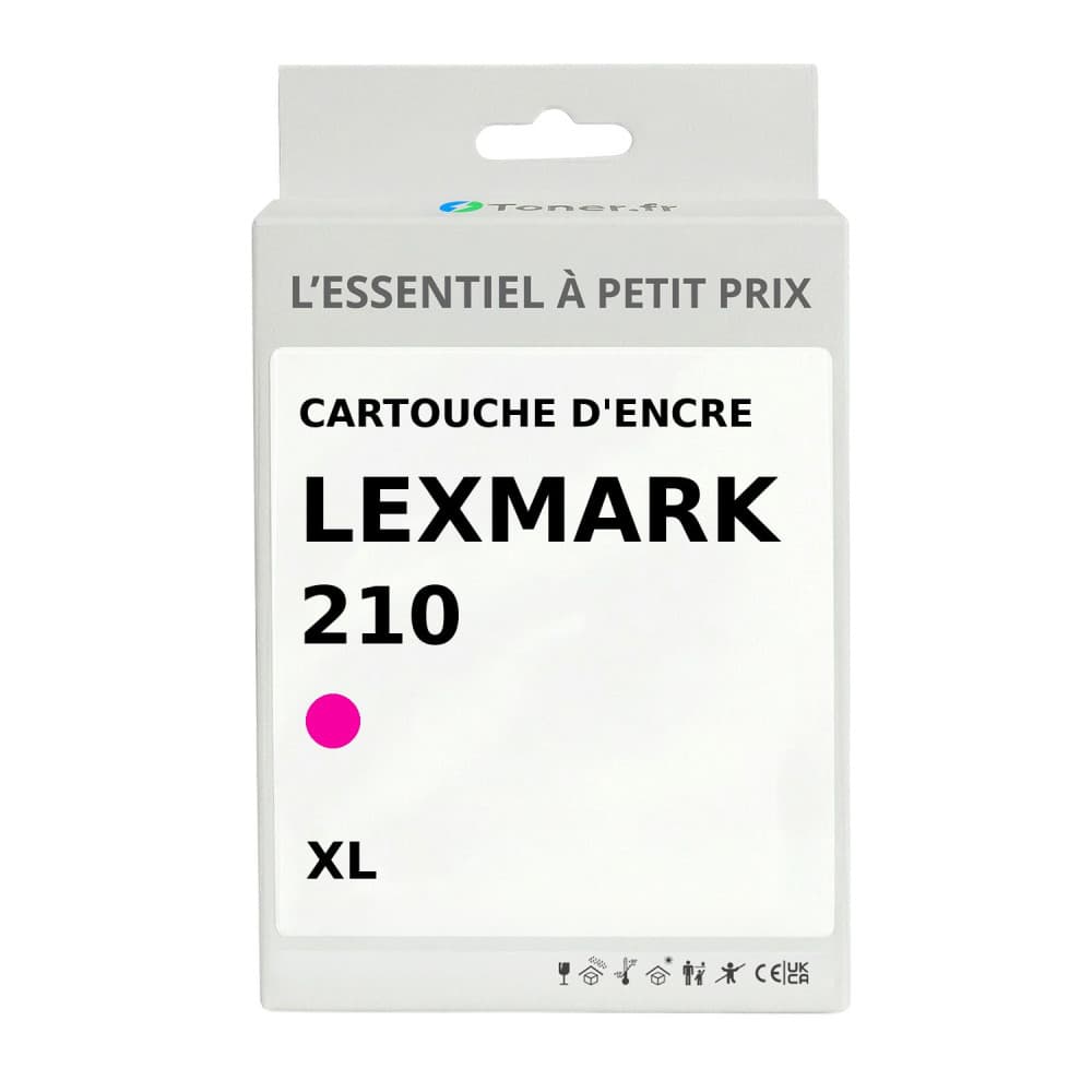 Cartouche d'encre compatible Lexmark 210 XL Magenta