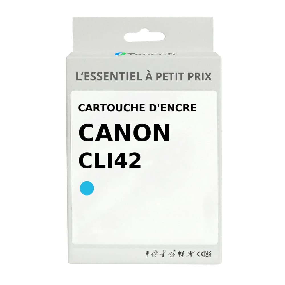 Cartouche d'encre compatible Canon CLI42 Photo cyan