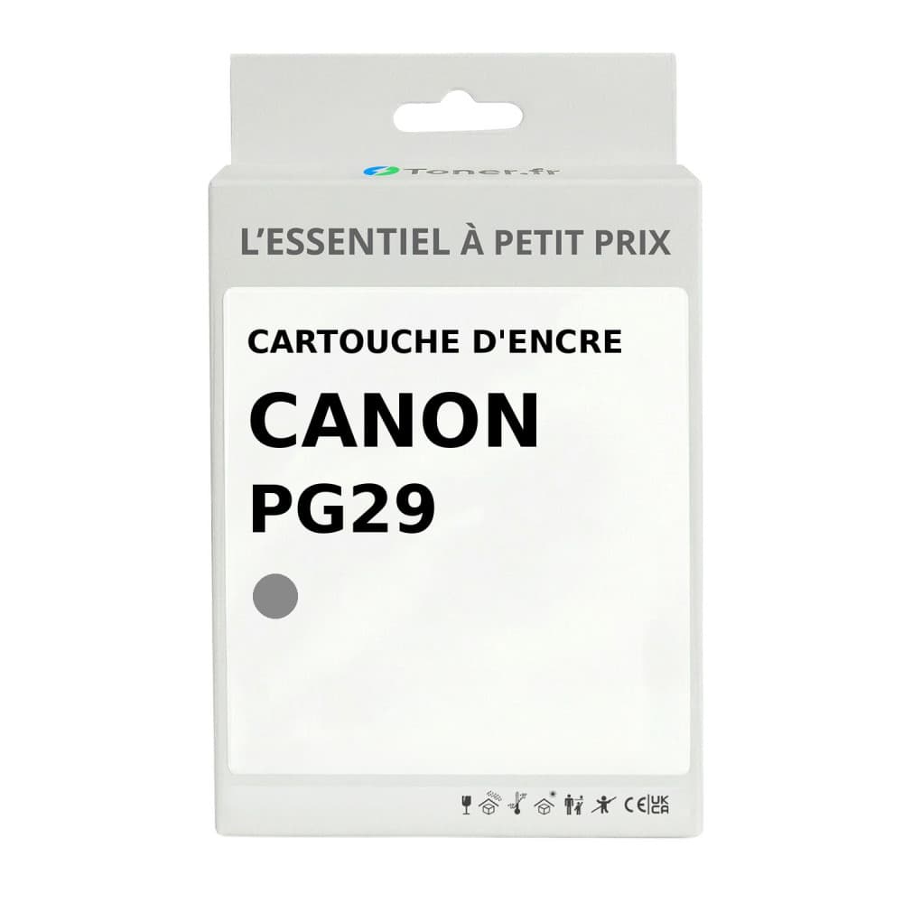 Cartouche d'encre compatible Canon PGI29 Gris foncé