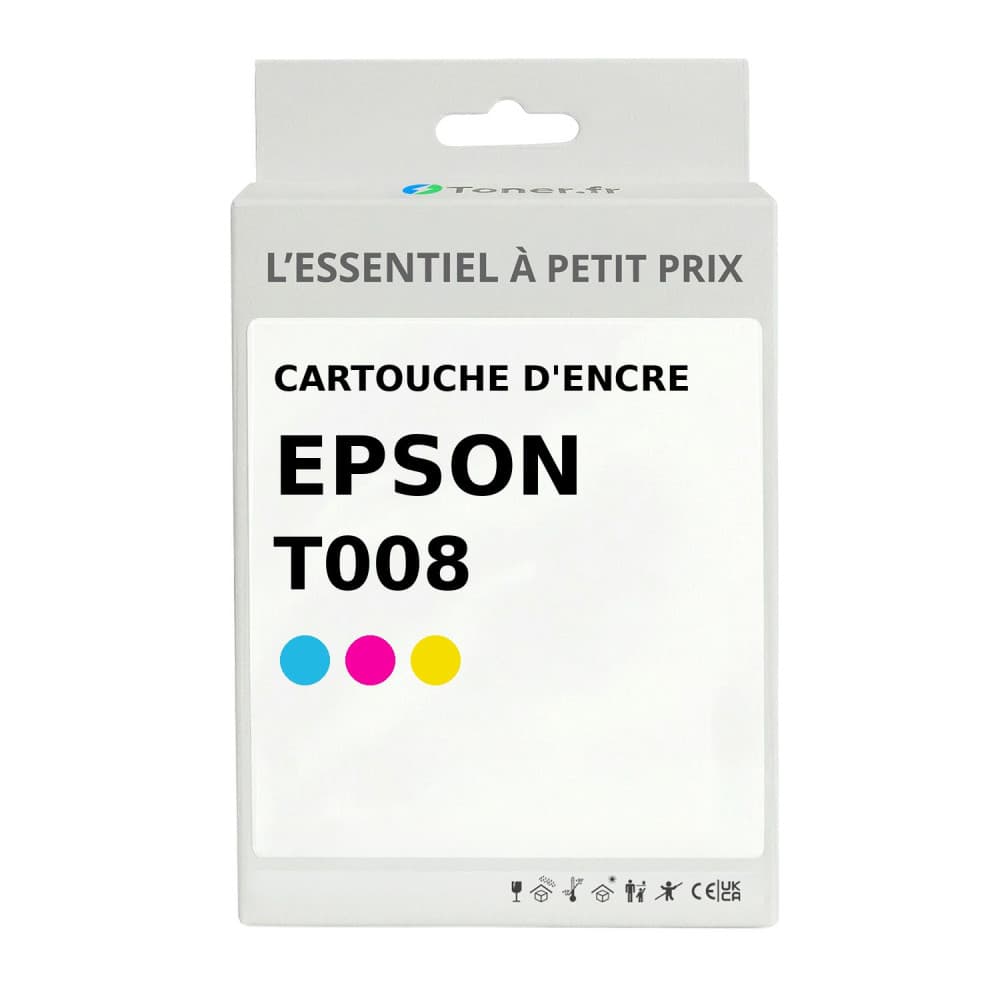 Cartouche d'encre compatible Epson T008 Couleur