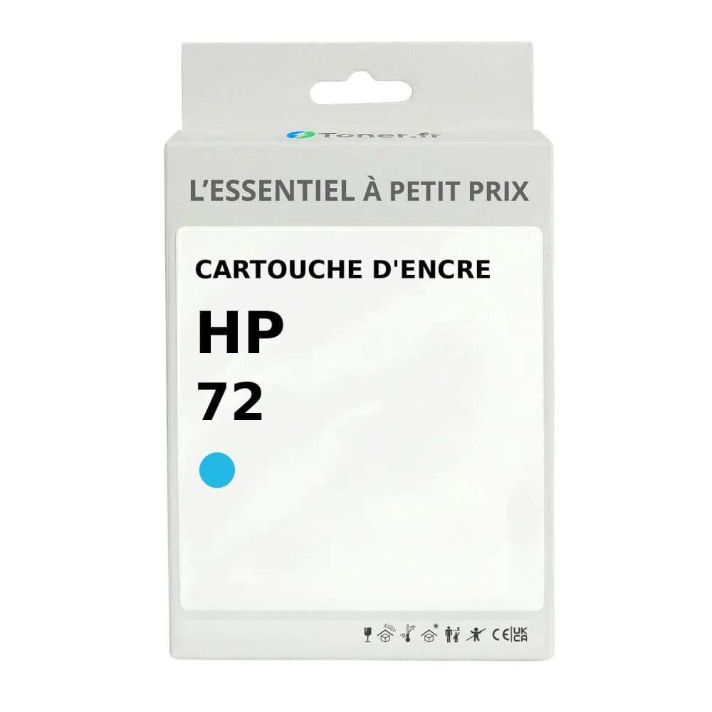 Cartouche d'encre compatible HP 72 Cyan