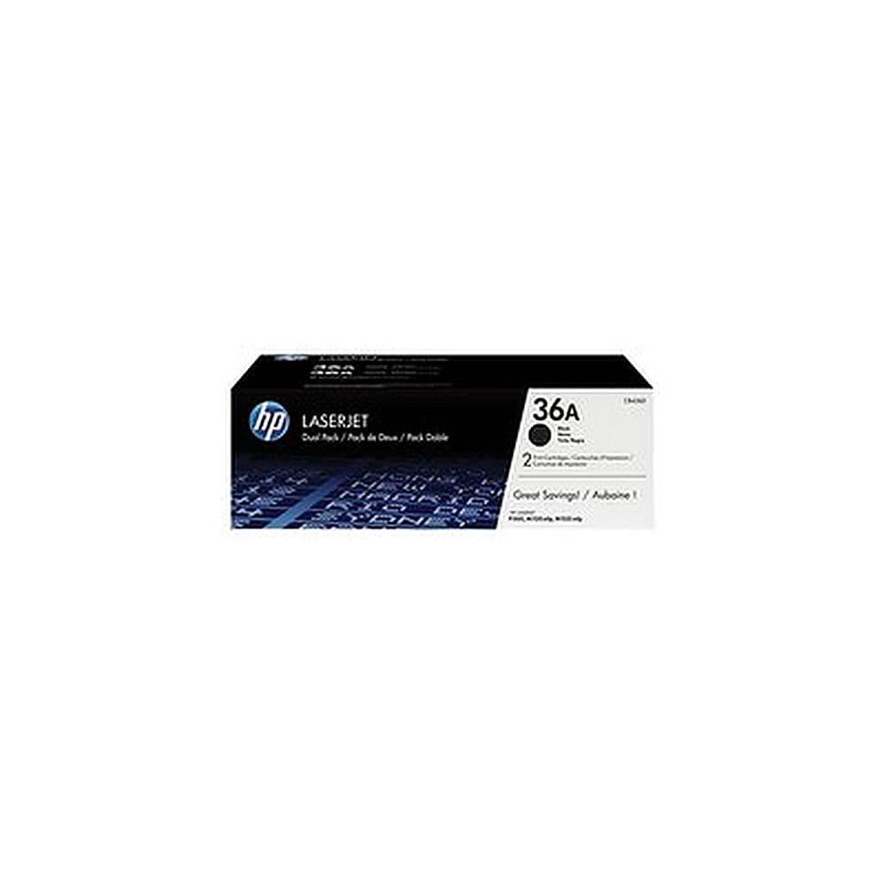 Pack de 2 toners HP 36A Noir