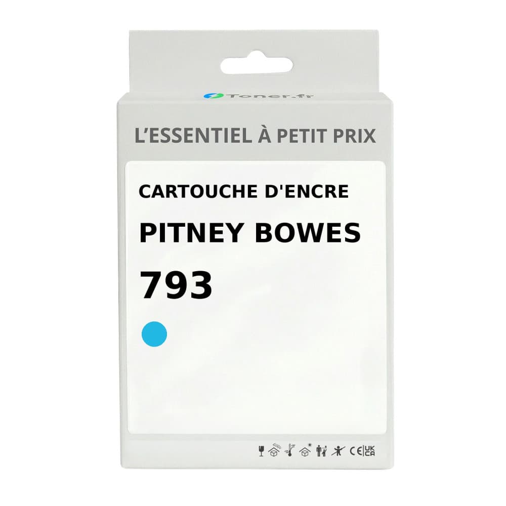 Cartouche d'encre compatible Pitney Bowes 793 Bleu