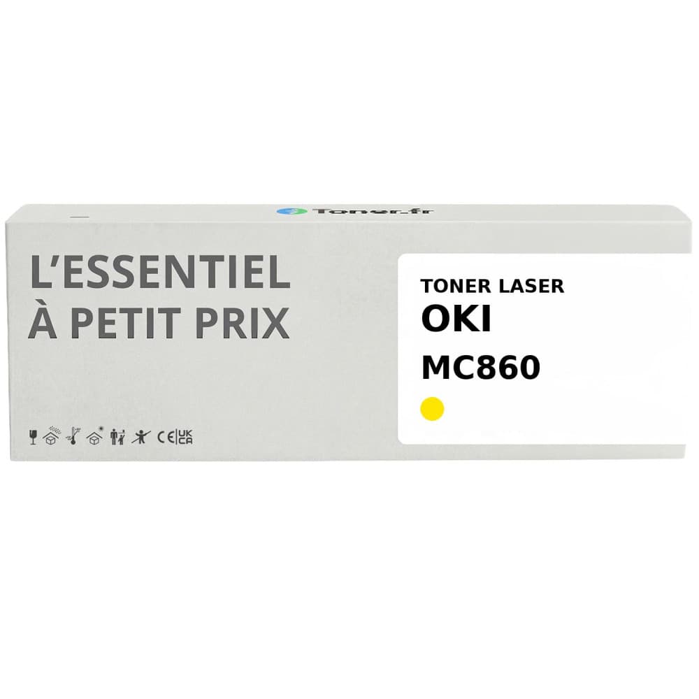 Toner compatible Oki MC860 Jaune