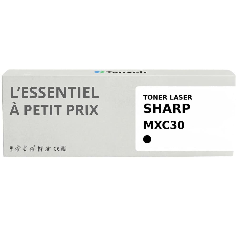 Toner compatible Sharp MXC30 Noir