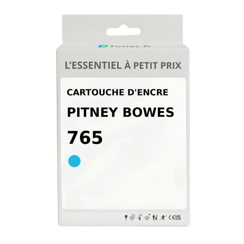 Cartouche d'encre compatible Pitney Bowes 765 Bleu