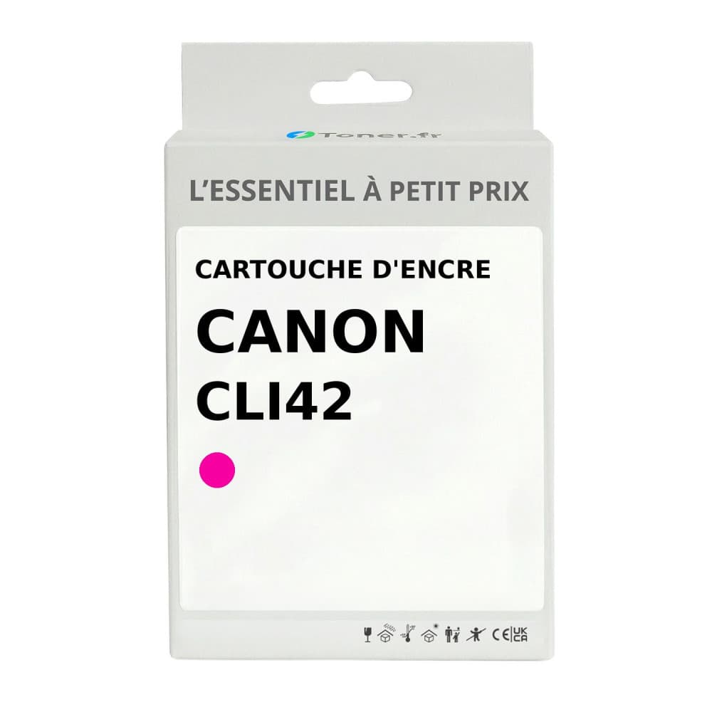 Cartouche d'encre compatible Canon CLI42 Photo magenta