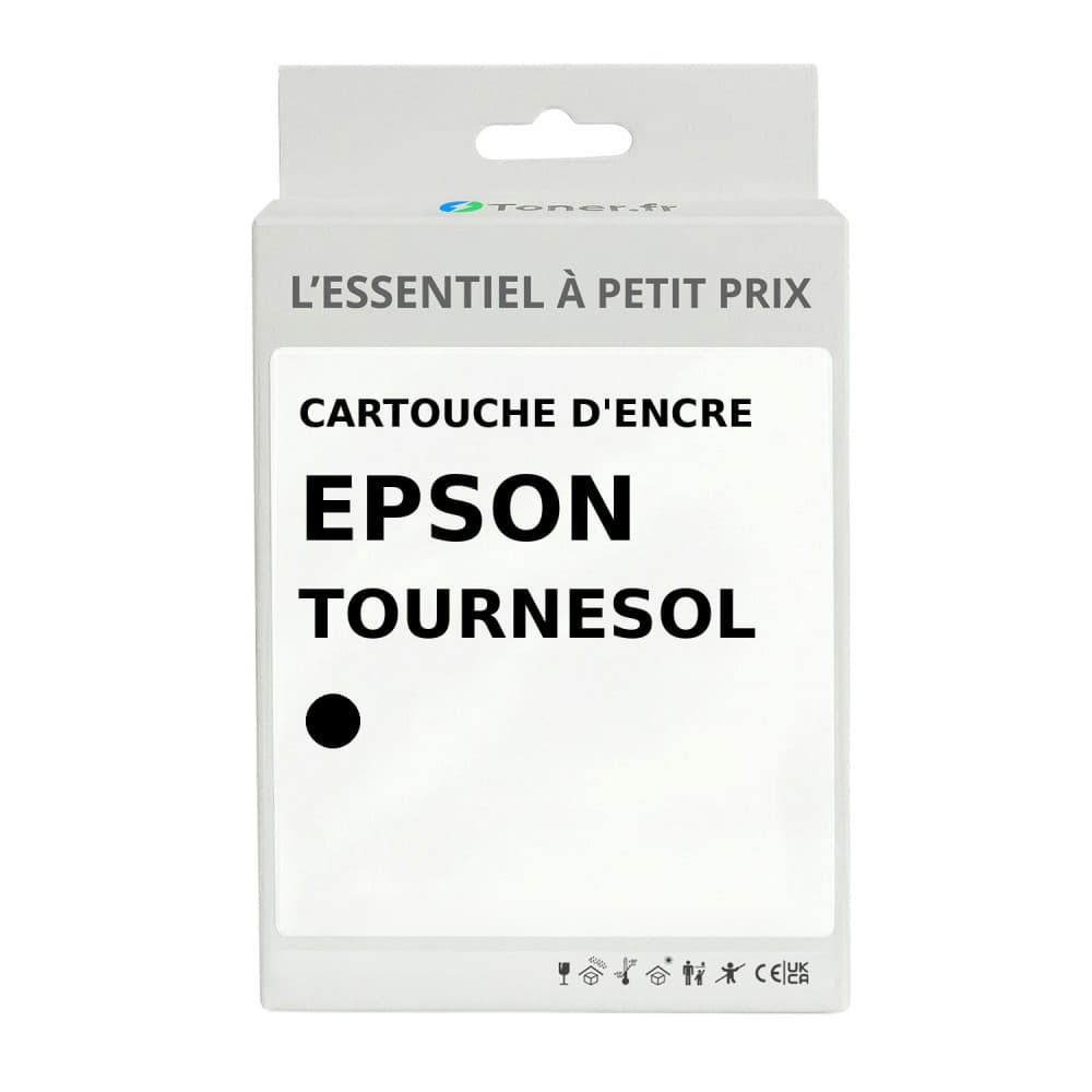 Cartouche d'encre compatible Epson Tournesol Noir