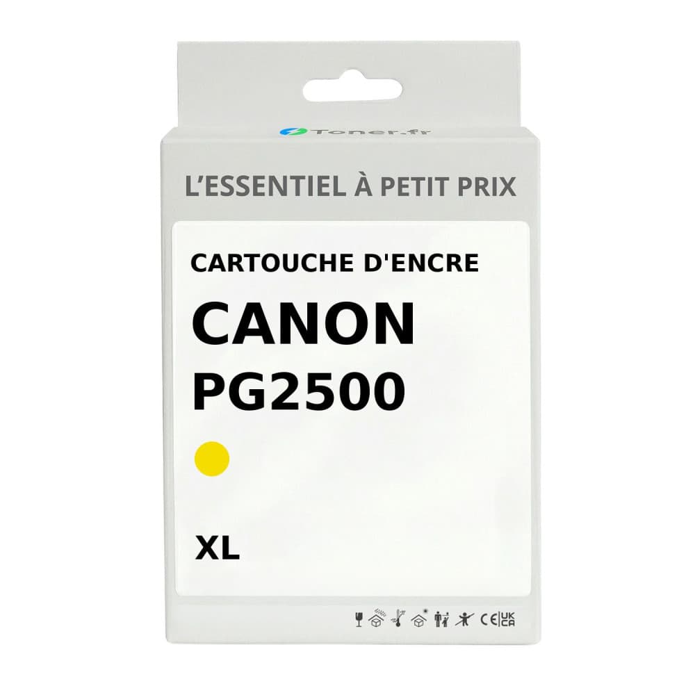 Cartouche d'encre compatible Canon PGI2500 XL Jaune