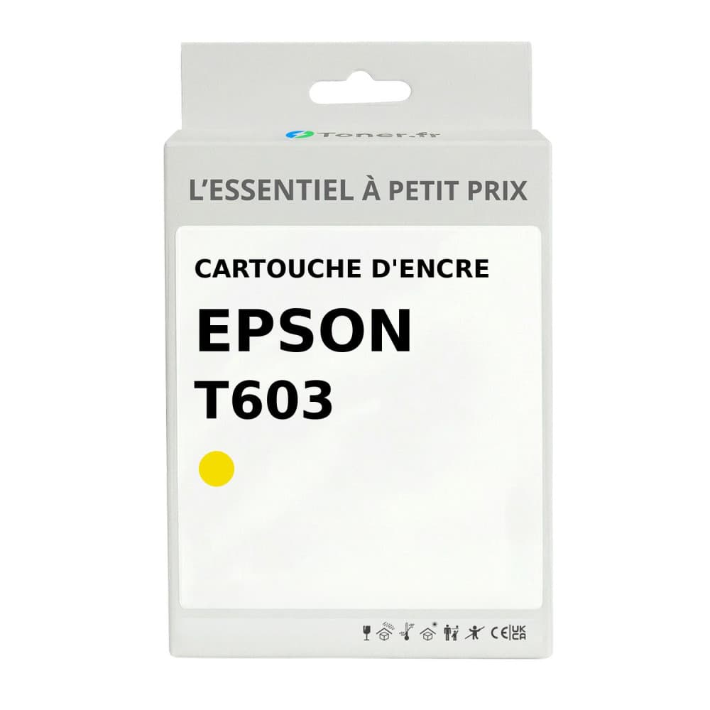 Cartouche d'encre compatible Epson T603 XL Jaune