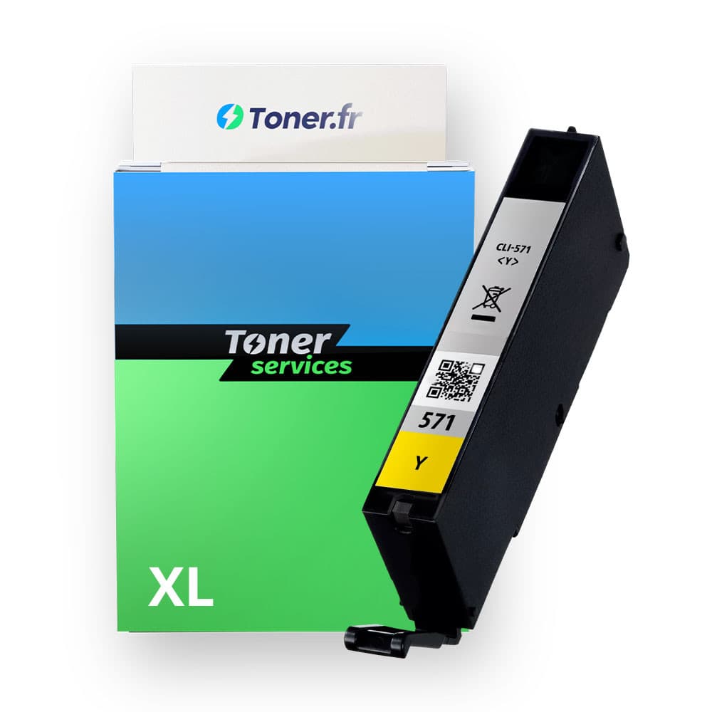 Cartouche d'encre compatible Canon CLI571 XL Jaune