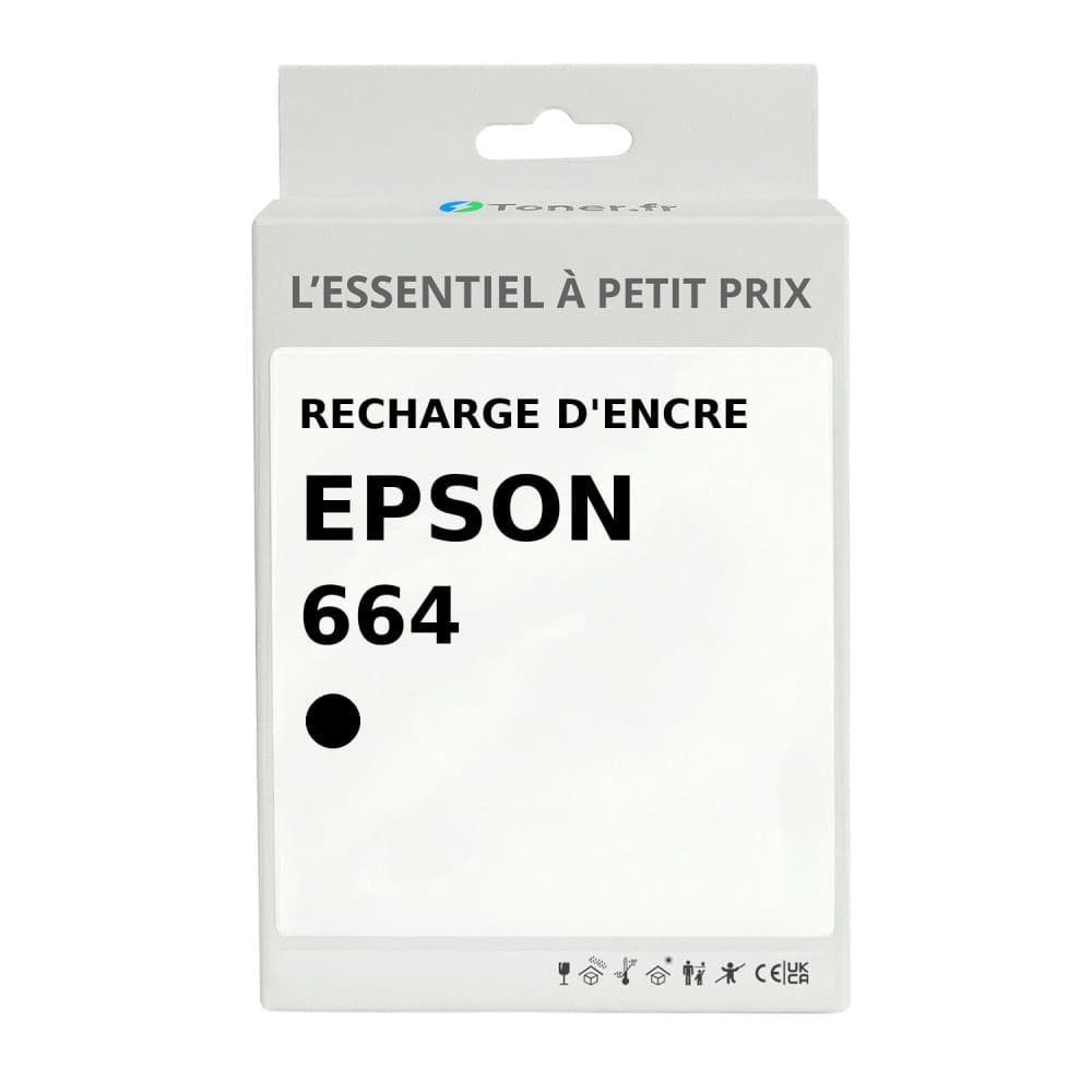 Cartouche d'encre compatible Epson 664 Noir