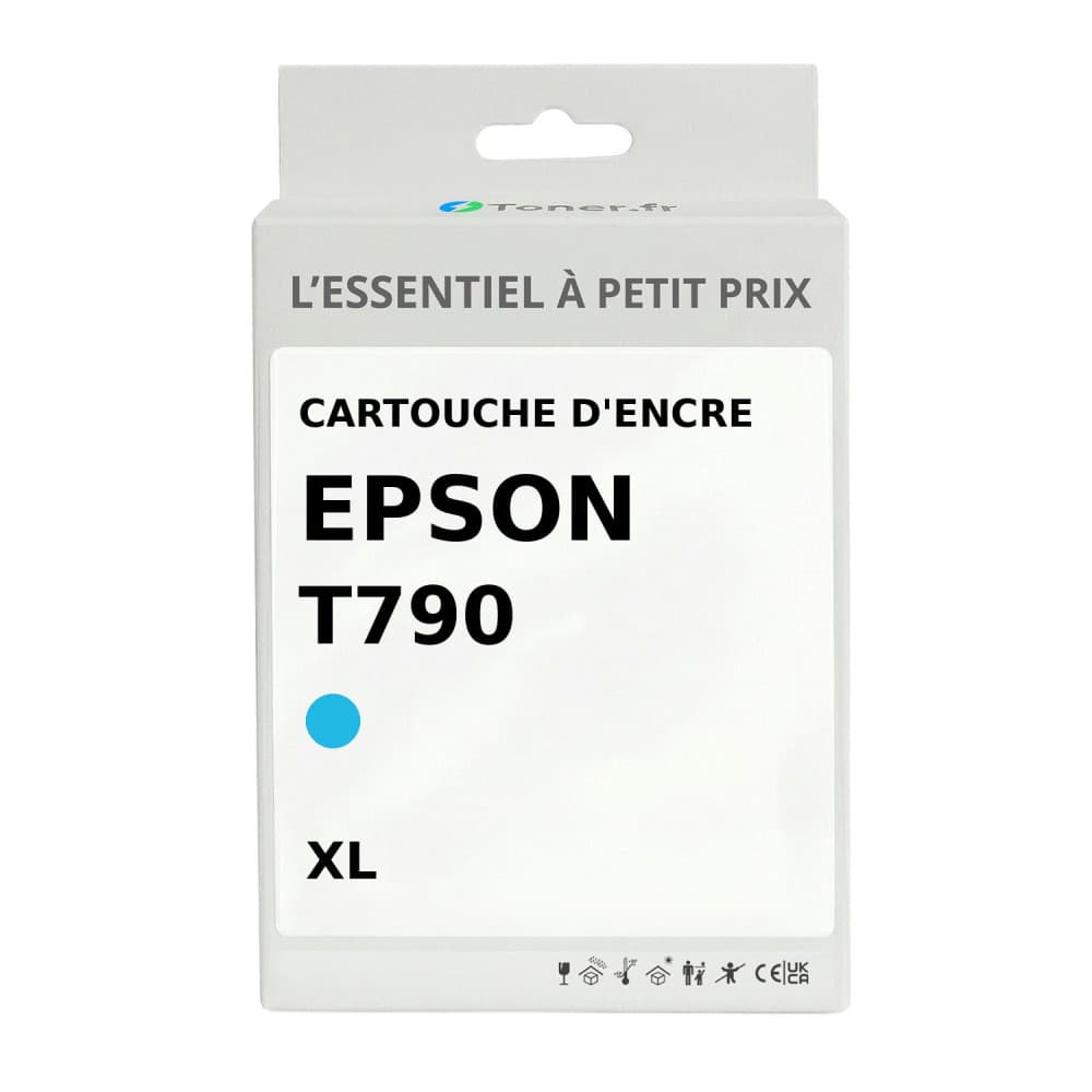 Cartouche d'encre compatible Epson T790 XL Cyan