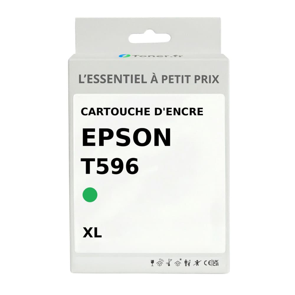 Cartouche d'encre compatible Epson T596 Vert
