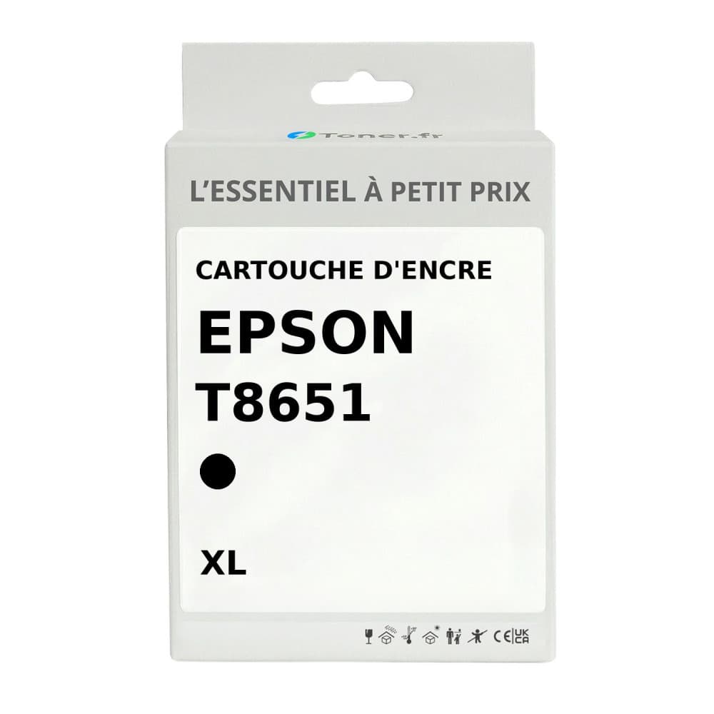 Cartouche d'encre compatible Epson T865/T866 XL Noir