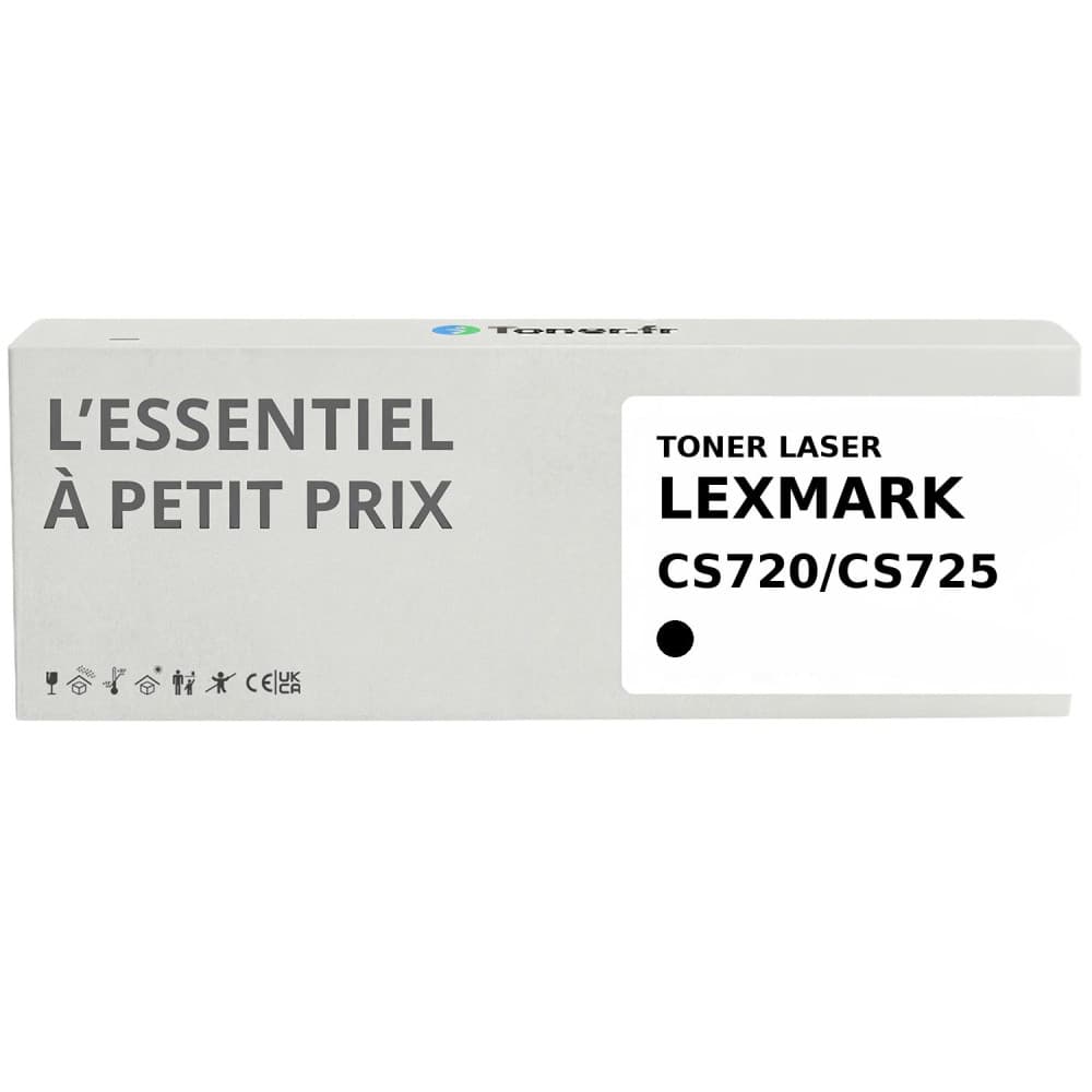 Toner Noir Lexmark CS720/CS725 marque générique