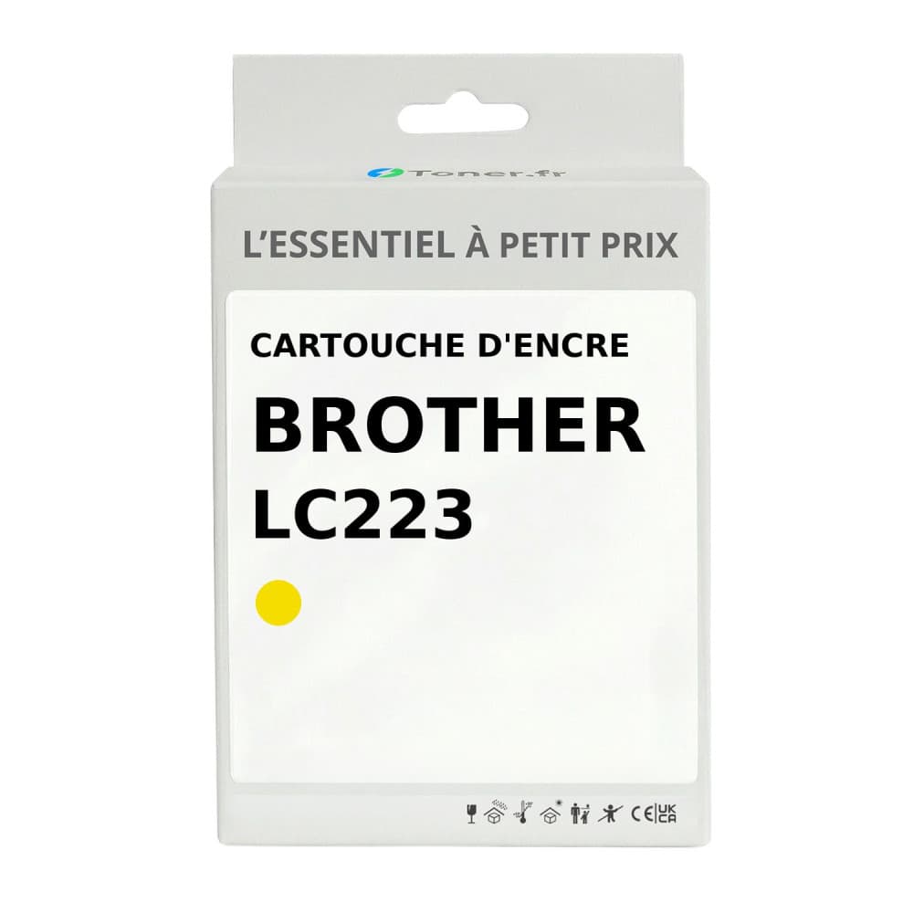 Cartouche d'encre compatible Brother LC223 Jaune