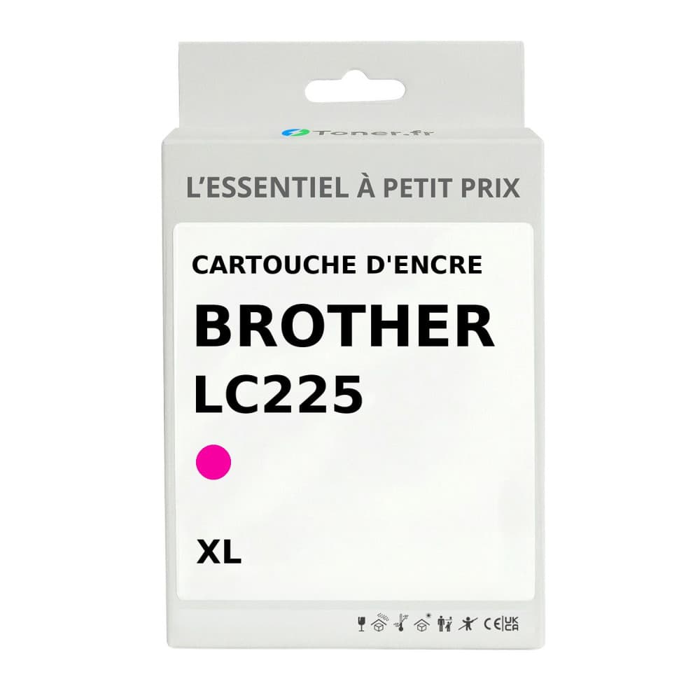 Cartouche d'encre compatible Brother LC225 XL Magenta