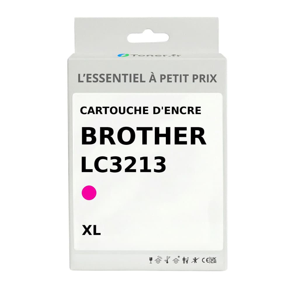 Cartouche d'encre compatible Brother LC3213 XL Magenta