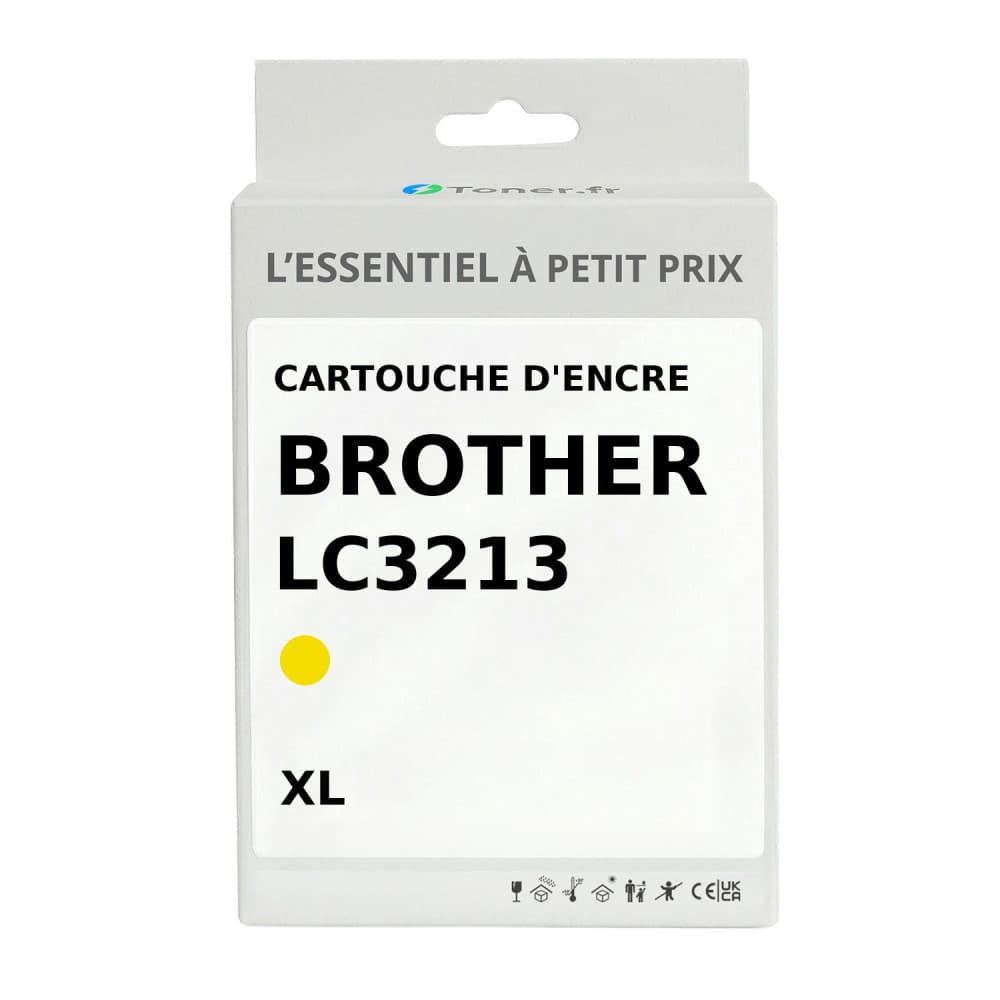 Cartouche d'encre compatible Brother LC3213 XL Jaune