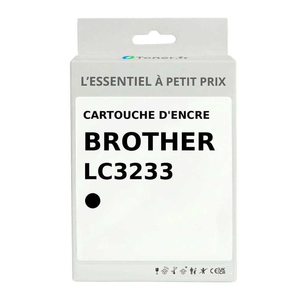 Cartouche d'encre compatible Brother LC3233 Noir