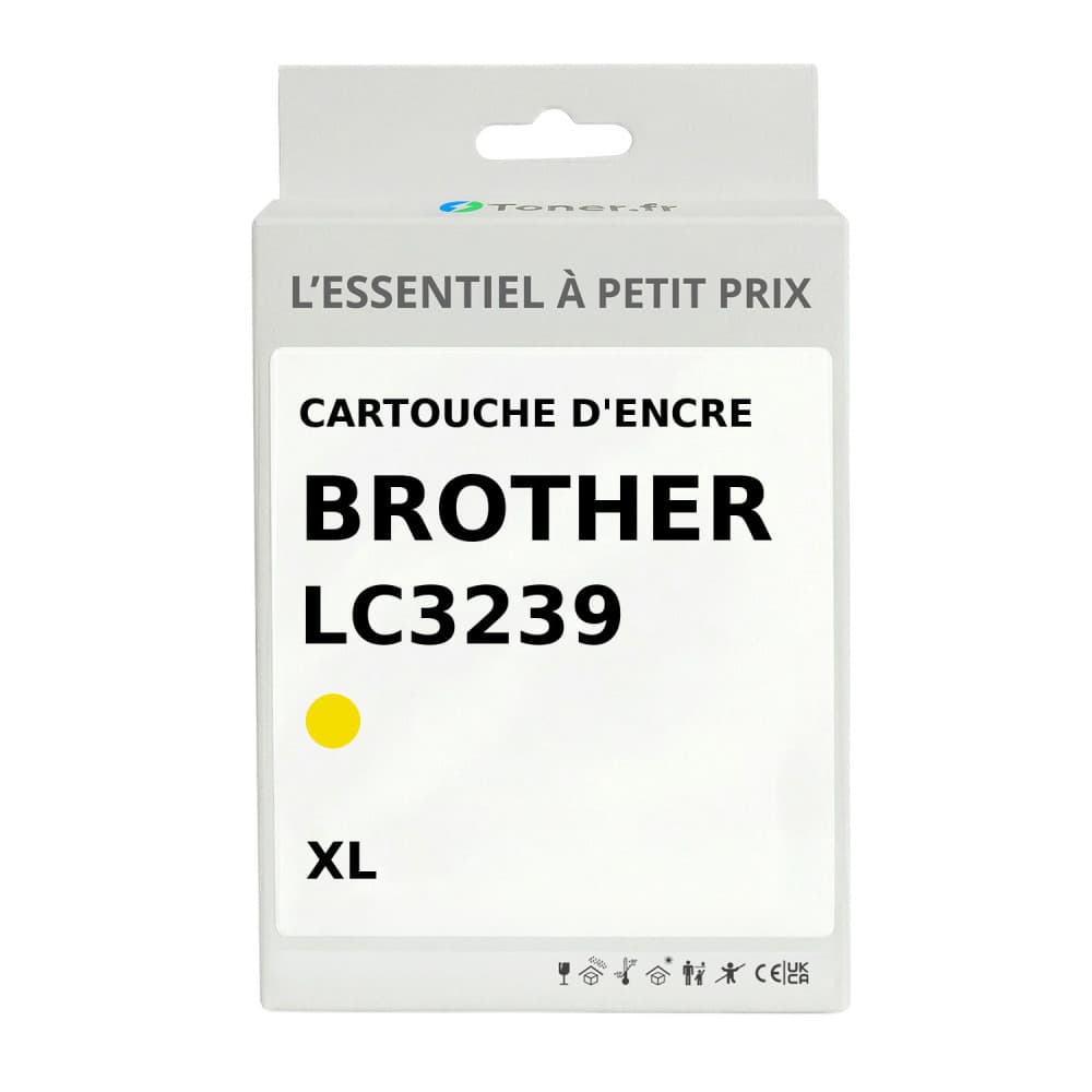 Cartouche d'encre compatible Brother LC3239 XL Jaune