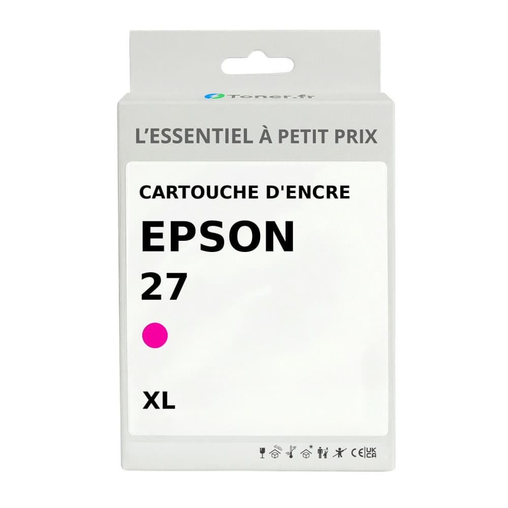 Cartouche d'encre compatible Epson 27 XL Magenta