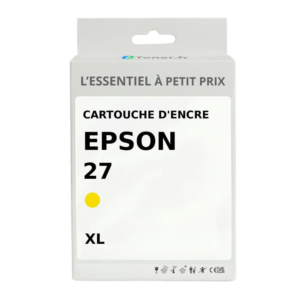 Cartouche d'encre compatible Epson 27 XL Jaune