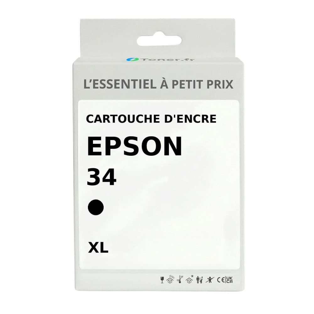 Cartouche d'encre compatible Epson 34 XL Noir