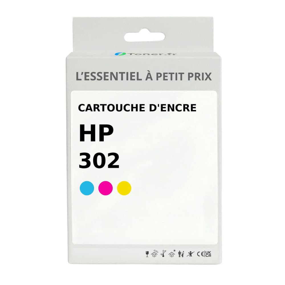 Cartouche d'encre compatible HP 302 Couleur