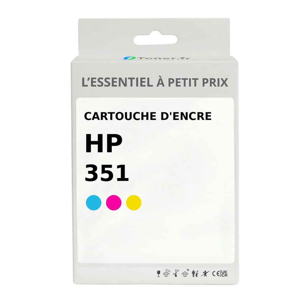 Cartouche d'encre compatible HP 351 Couleur