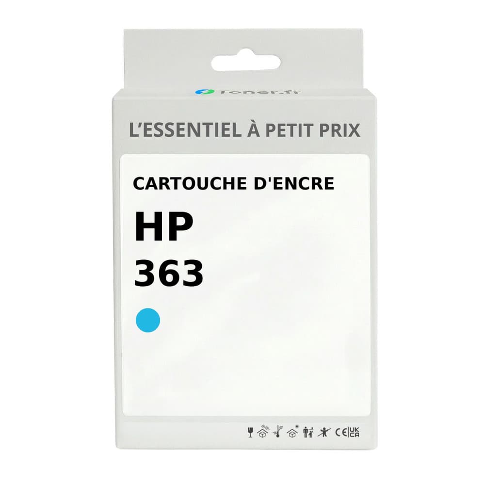 Cartouche d'encre compatible HP 363 Cyan