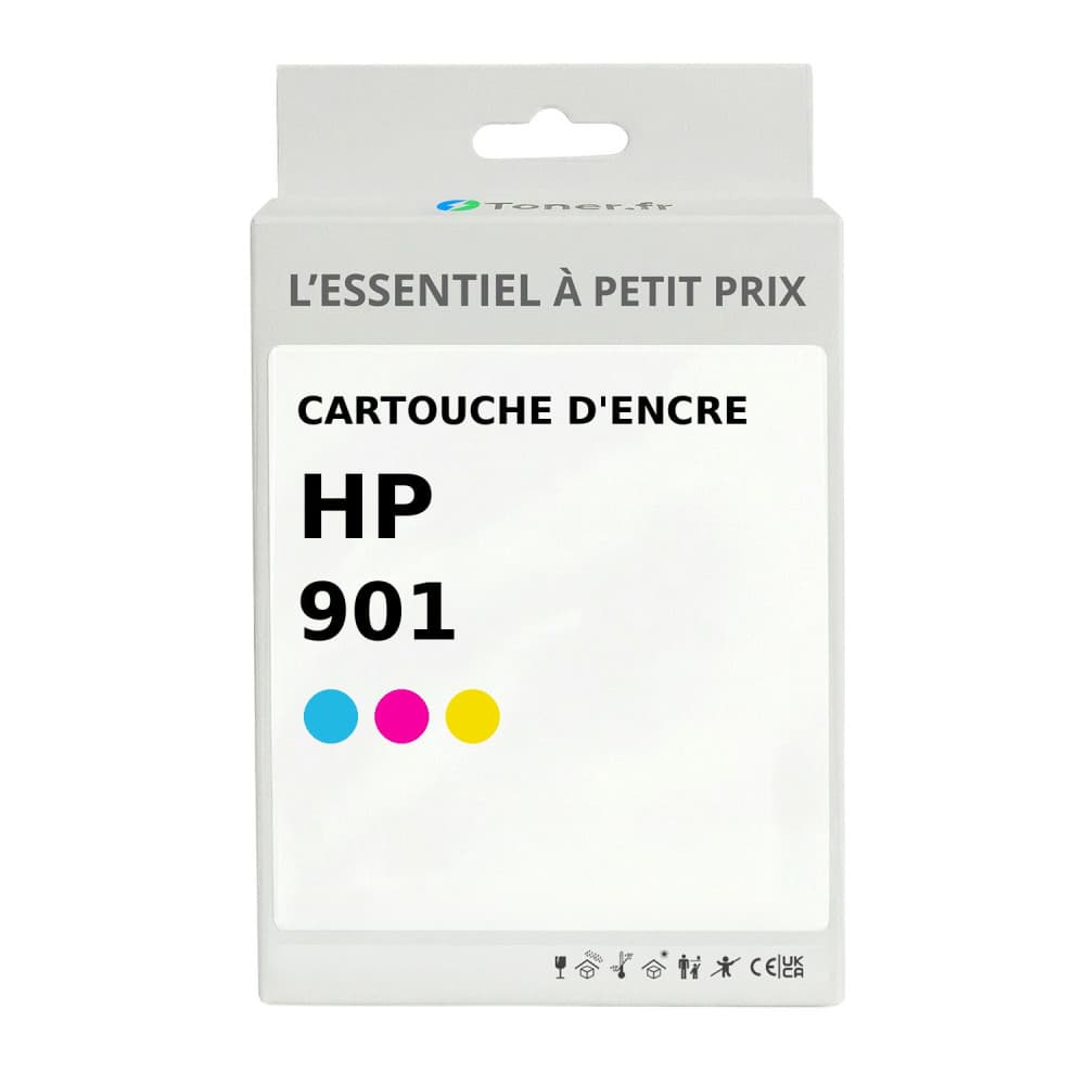 Cartouche d'encre compatible HP 901 Couleur