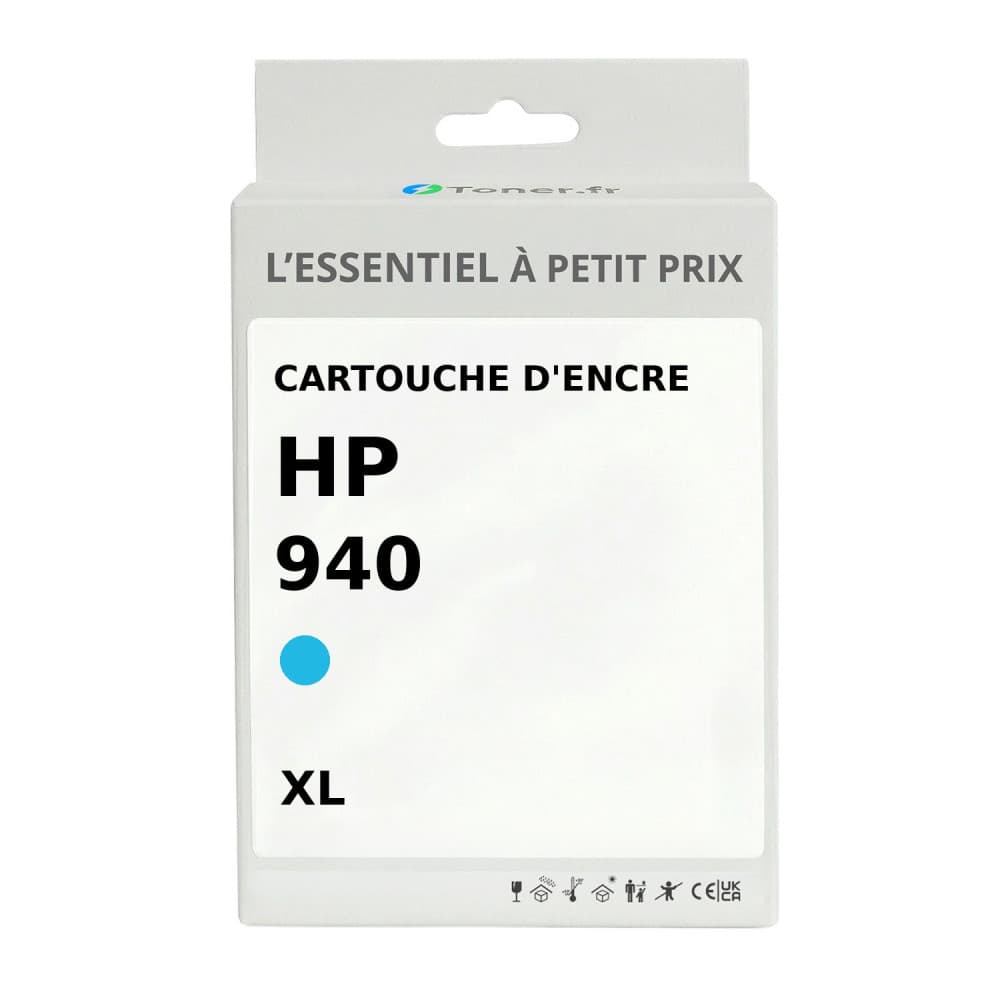 Cartouche d'encre compatible HP 940 XL Cyan