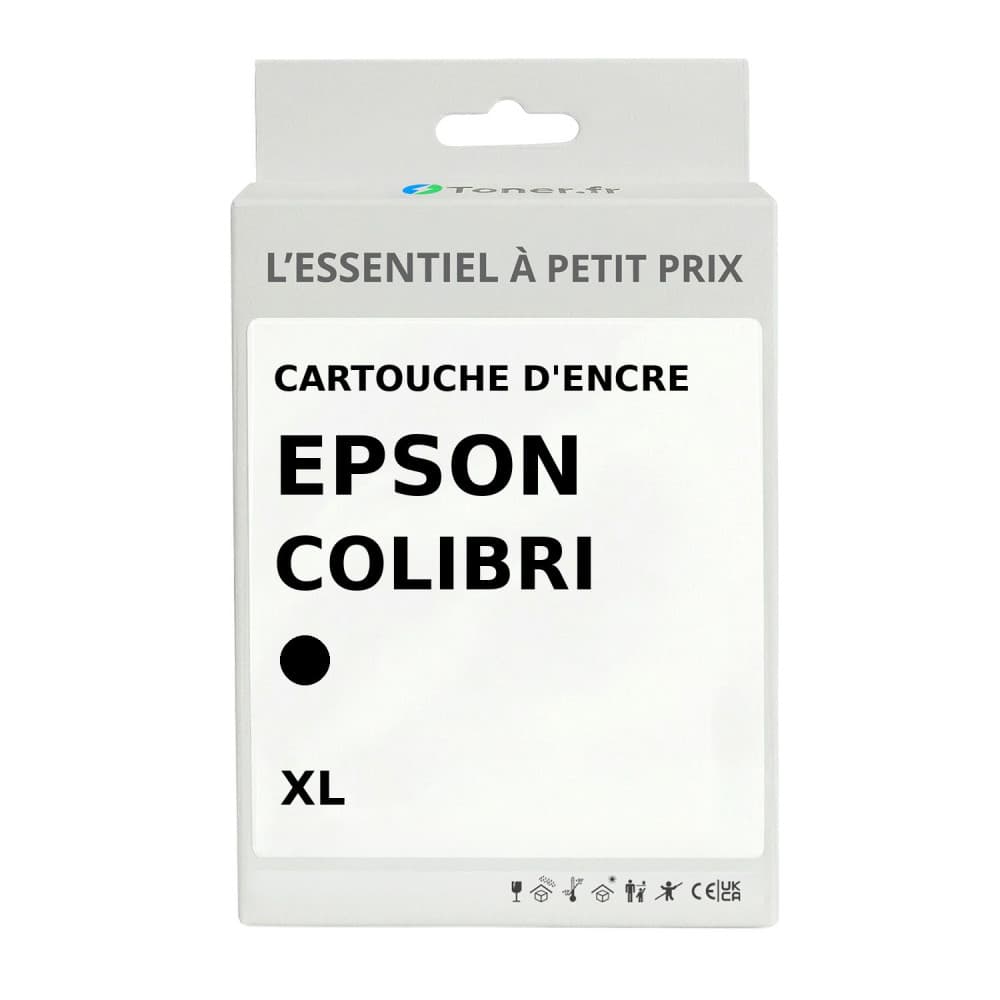Cartouche d'encre compatible Epson Colibri Noir