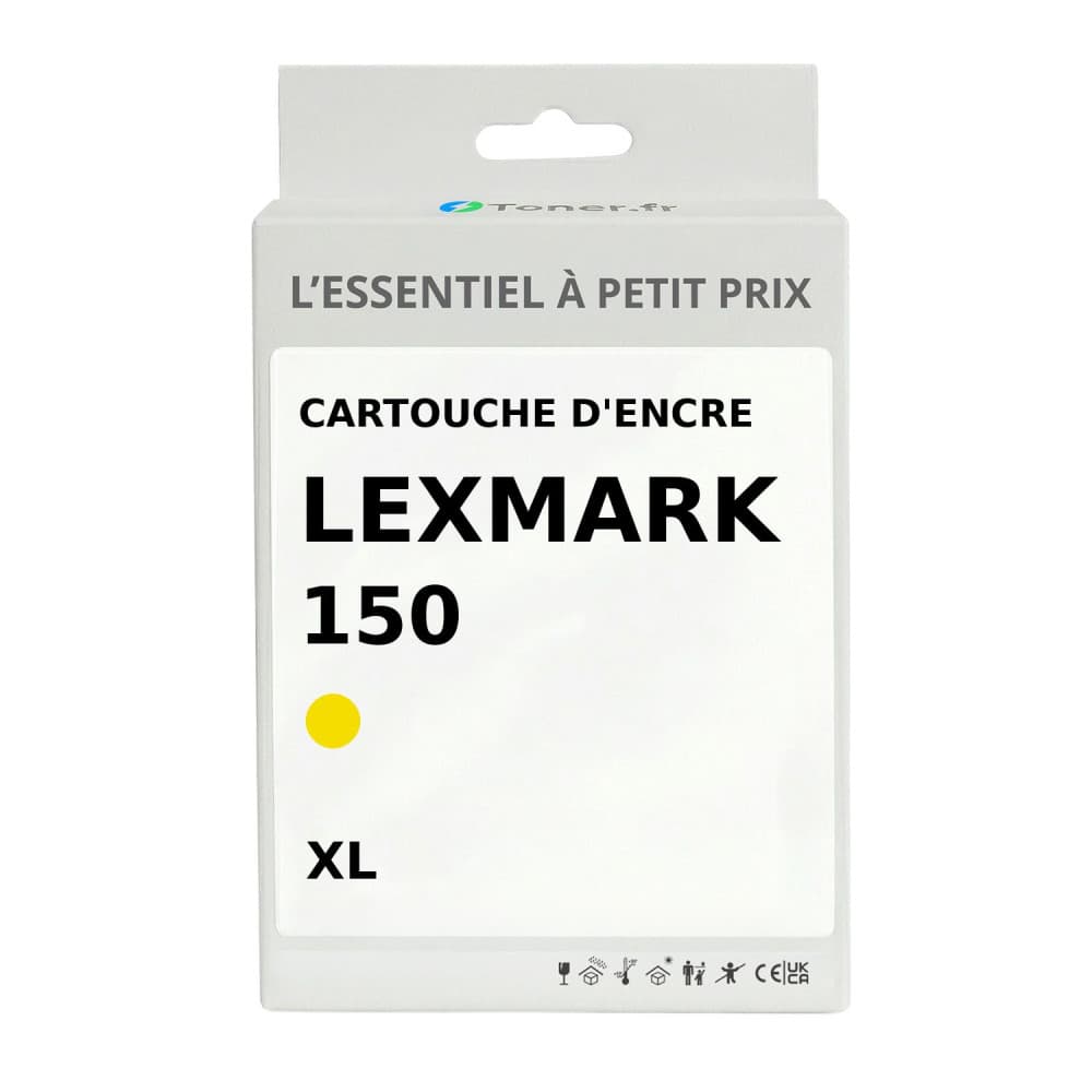 Cartouche d'encre compatible Lexmark 150 XL Jaune