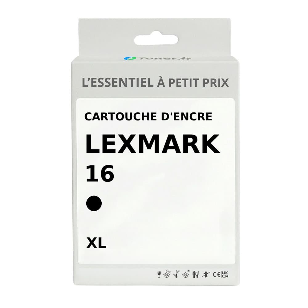 Cartouche d'encre compatible Lexmark 16 Noir