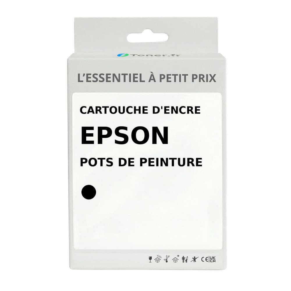 Cartouche d'encre compatible Epson Pots de peinture Noir