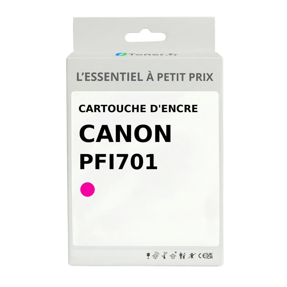 Cartouche d'encre compatible Canon PFI701 Photo magenta